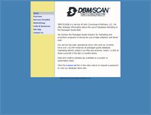 Tablet Screenshot of dbmscan.com